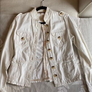 Jordache white denim jacket